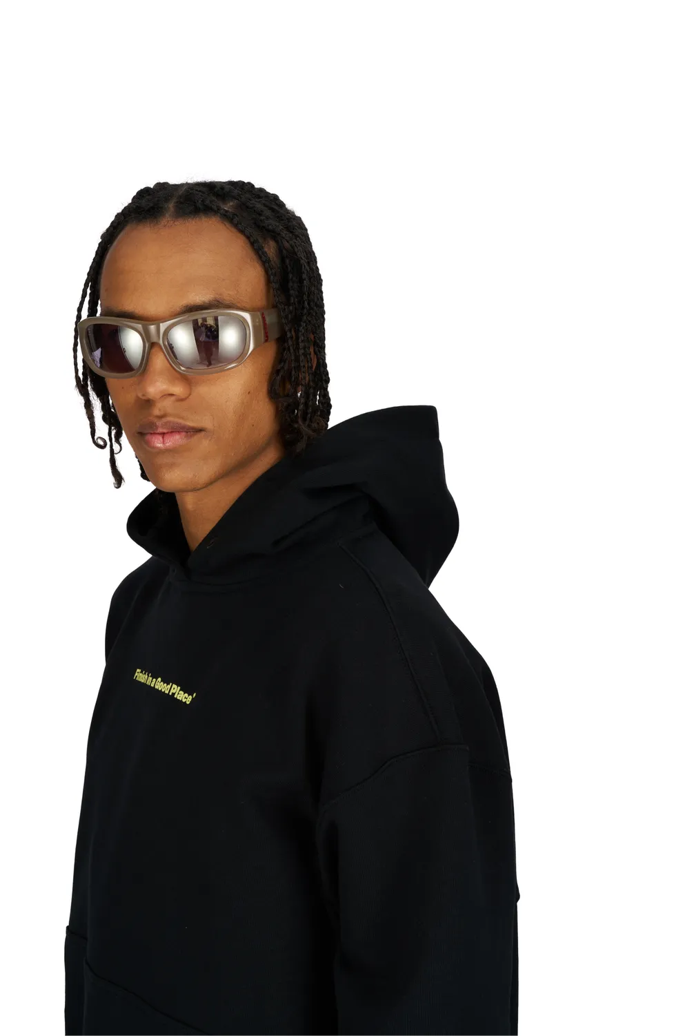 UNNA Slow Motion Hoodie Schwarz Bio-Baumwolle Unisex