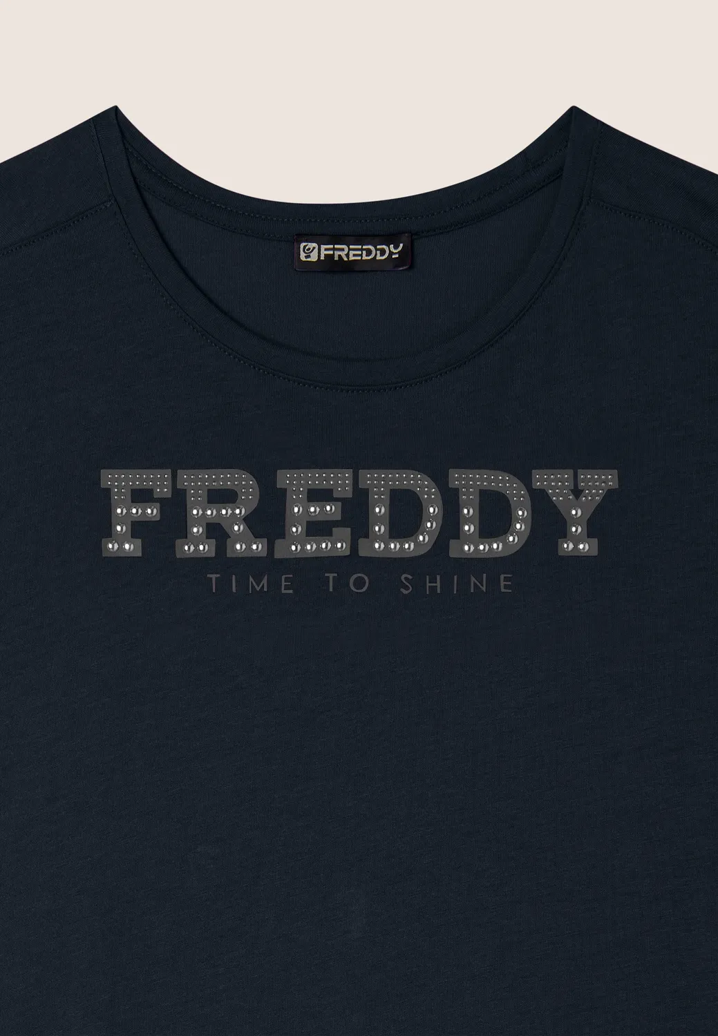 Freddy Jersey Kleid Dark Sapphire Perlen midi