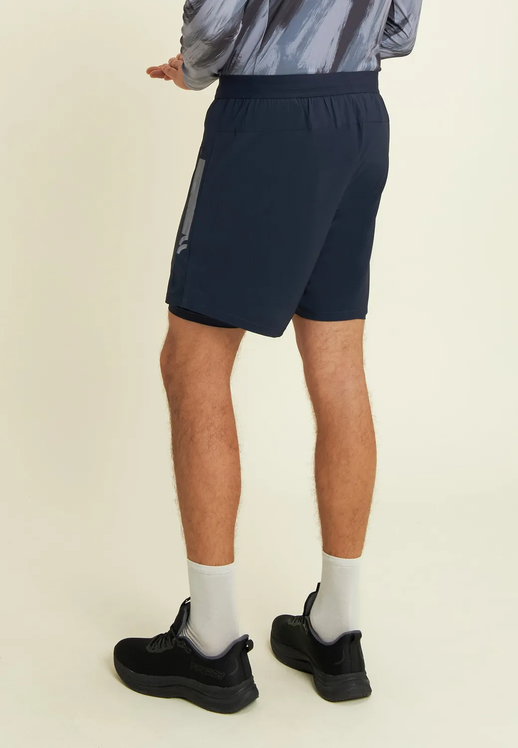 Freddy Shorts Herren Slim Schwarz Woven Seitenschlitz
