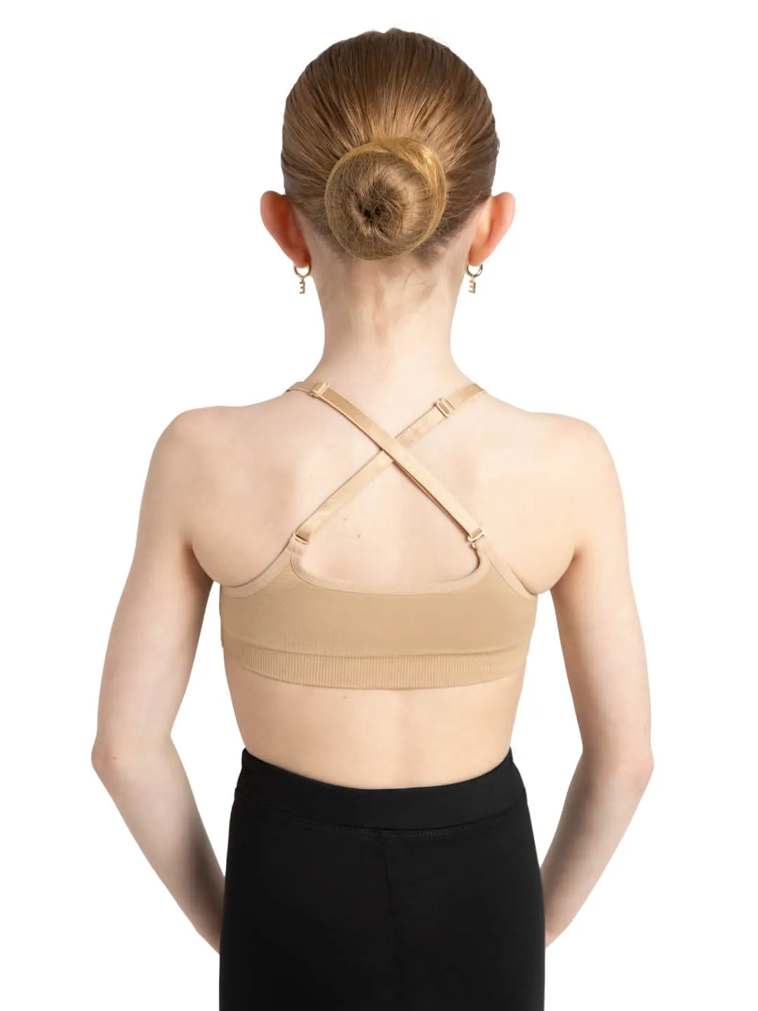 Capezio 3769T Mädchen Longline-BH Nude nahtlos verstellbar