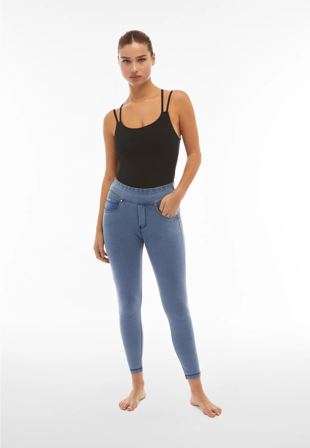 Freddy N.O.W. Superskinny Leggings Dark Jeans Mid-Rise Denim