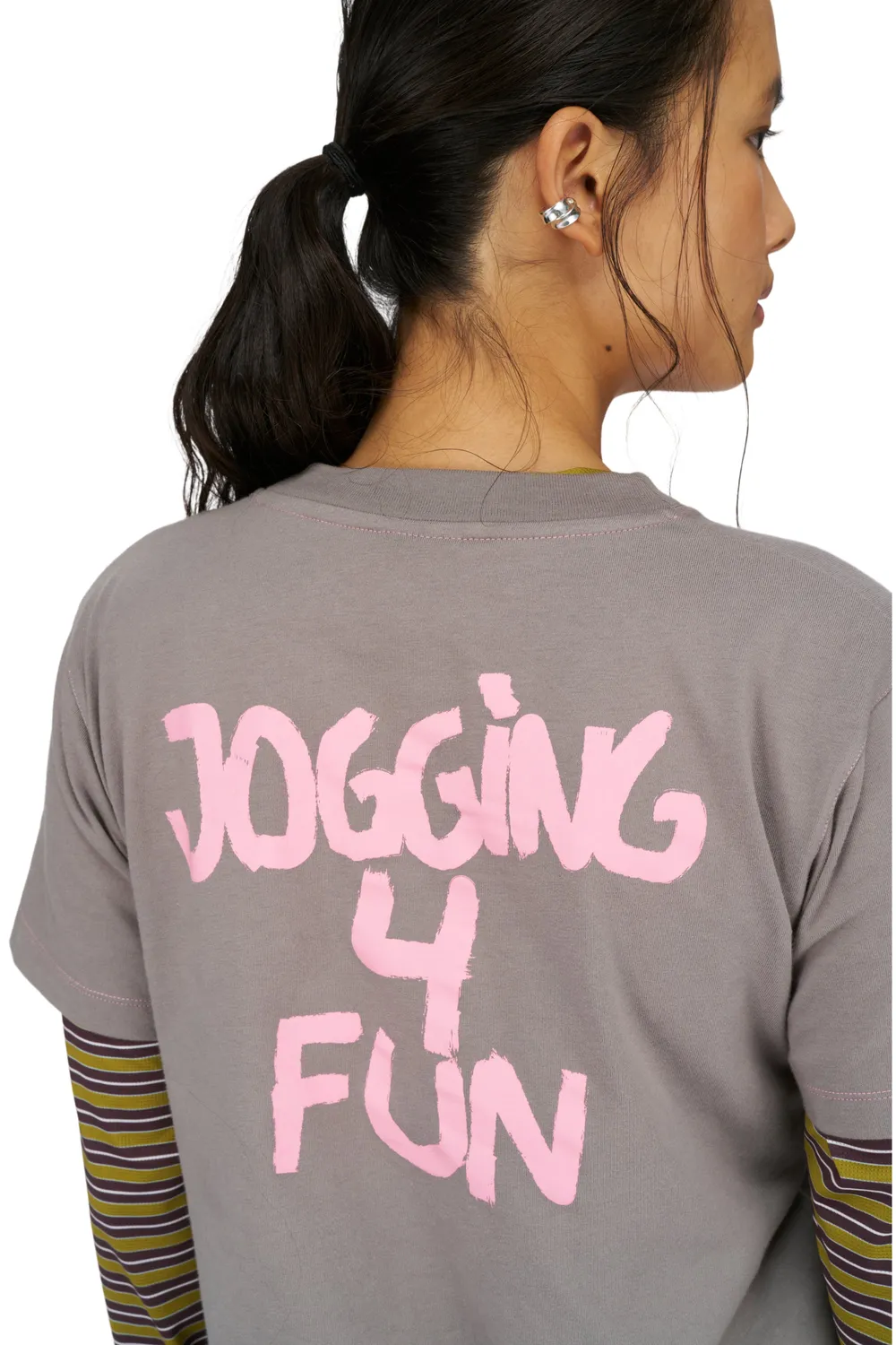 UNNA Jogging 4 Fun Tee W T-Shirt Steel Grey