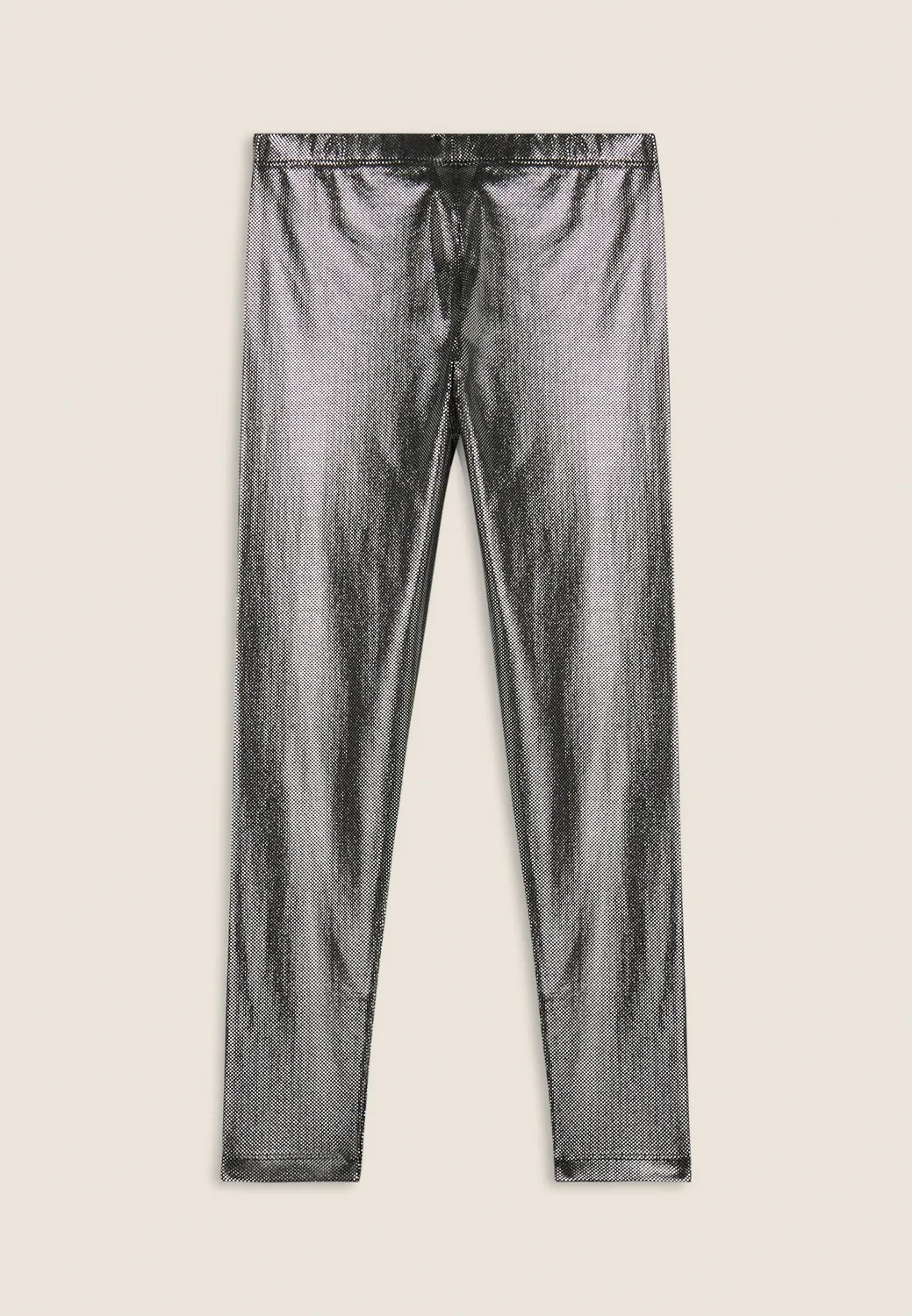 Freddy Kinder Leggings Silber Metallic Coated