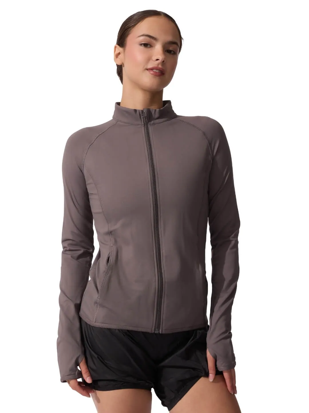 Capezio Studio Collection SE1069U Jacke Schwarz mit Daumenloch