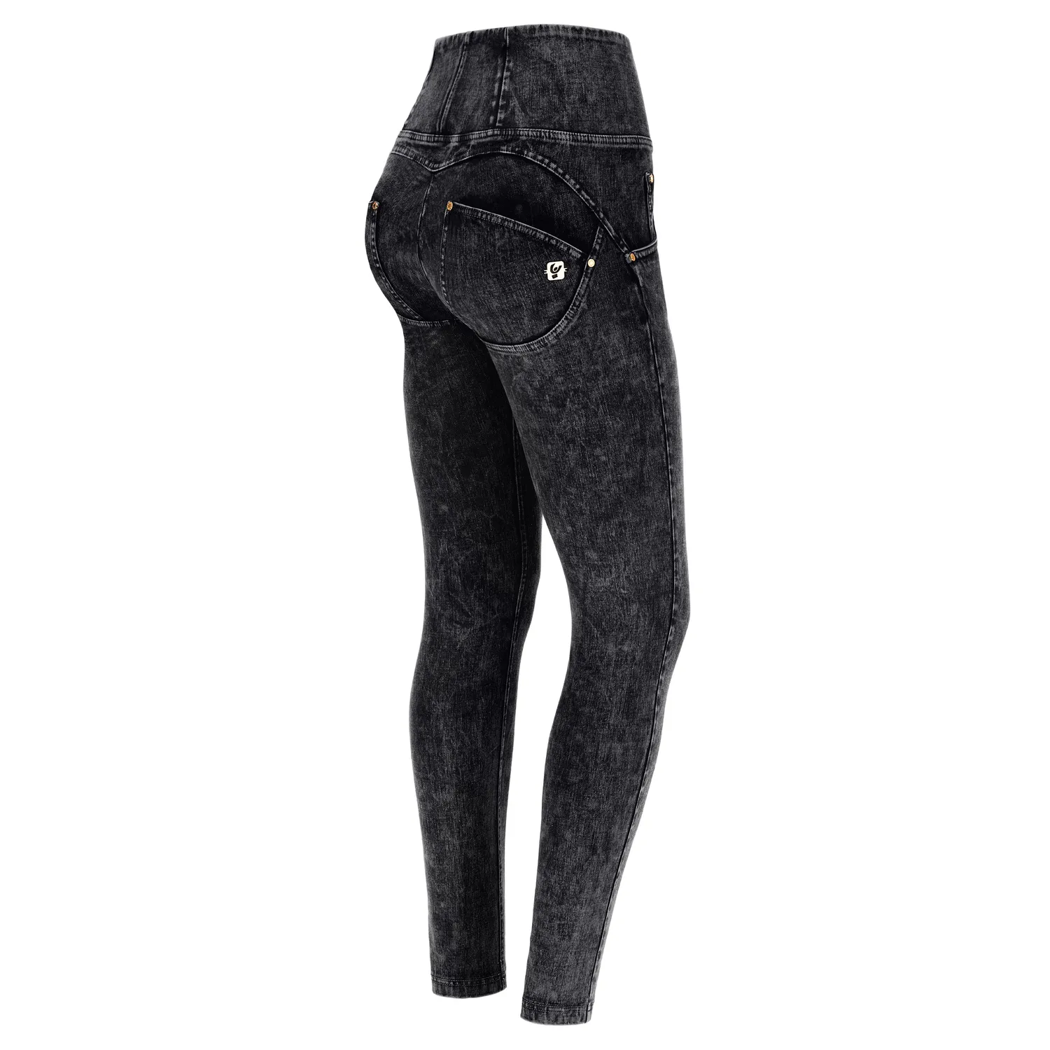 Freddy WR.UP Push-up-Jeans Nero Bull-Denim Marble Wash