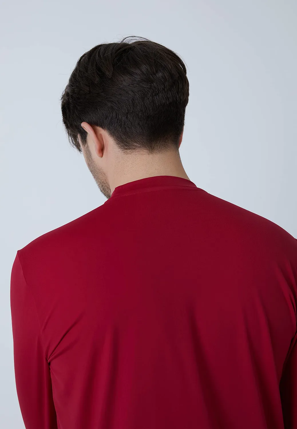 SPORTKIND Langarm Funktionsshirt Herren mit Daumenloch UV-Schutz