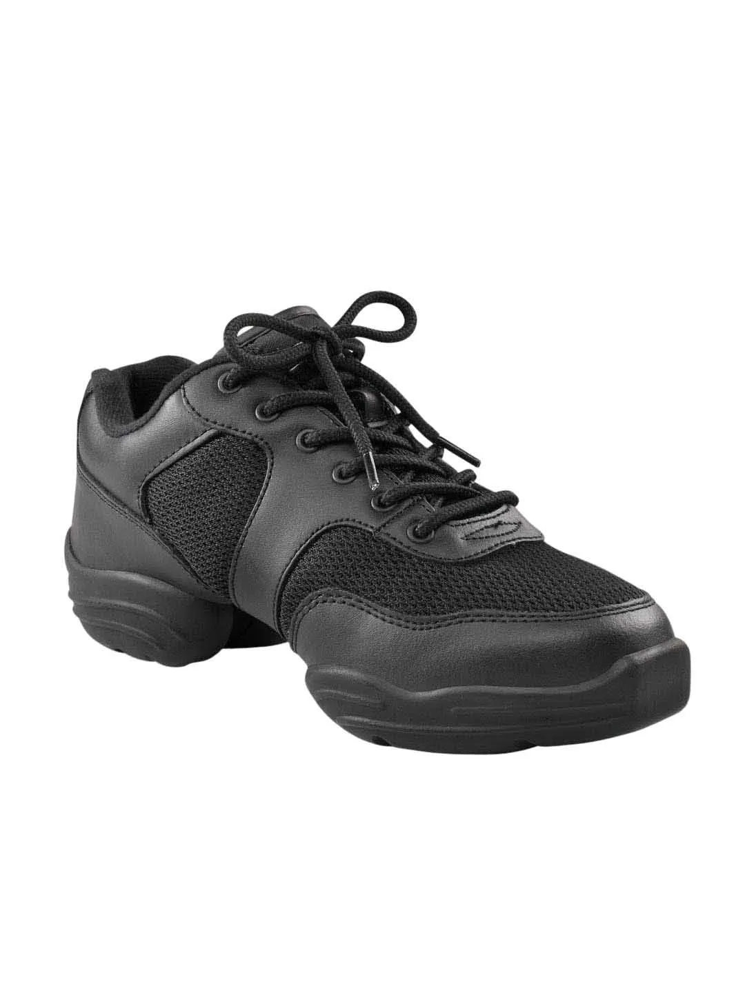 Capezio DS02 Low-Top Dansneaker Tanzsneaker Schwarz geteilt