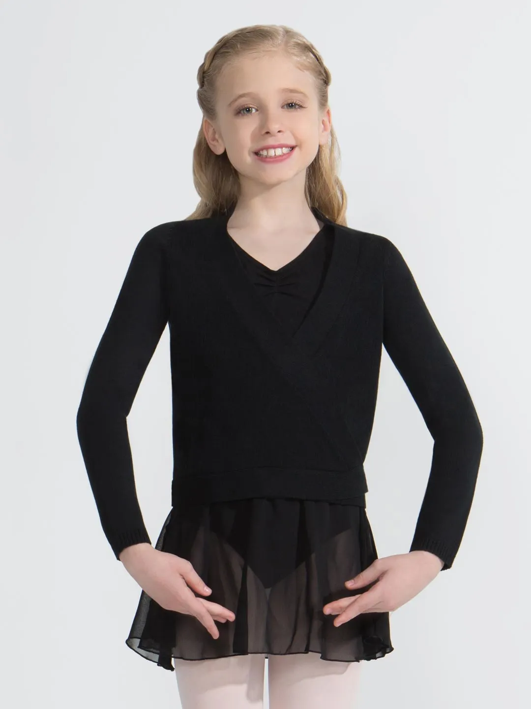Capezio CK10949C Wickelpullover Mädchen rosa