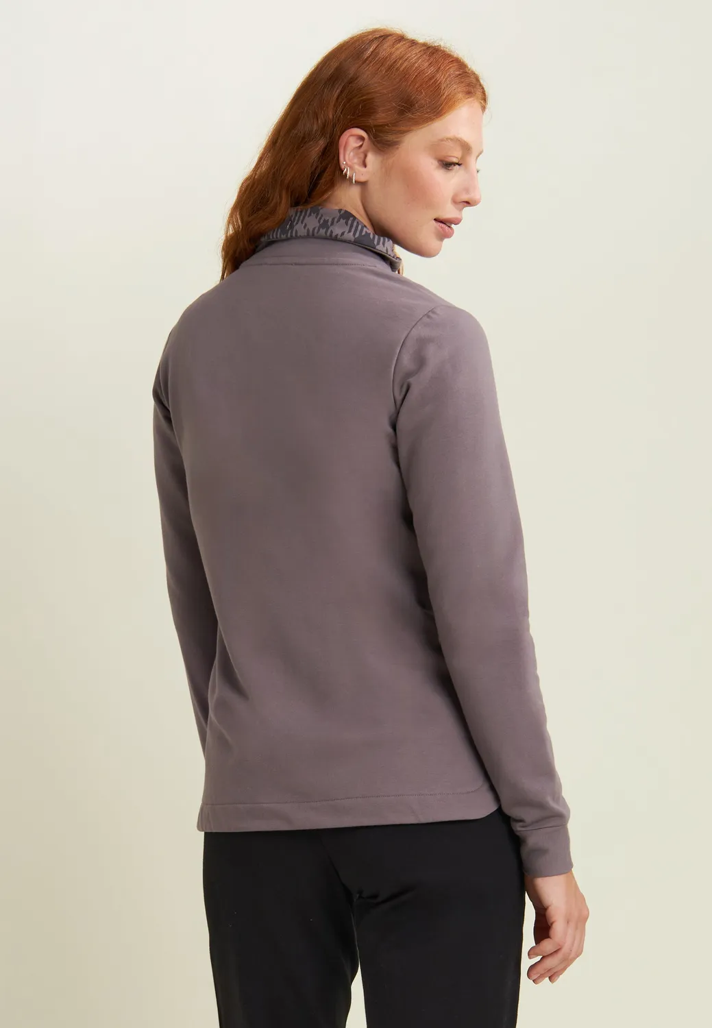 Freddy Full Zip Sweatjacke Damen Turbulence hoher Kragen
