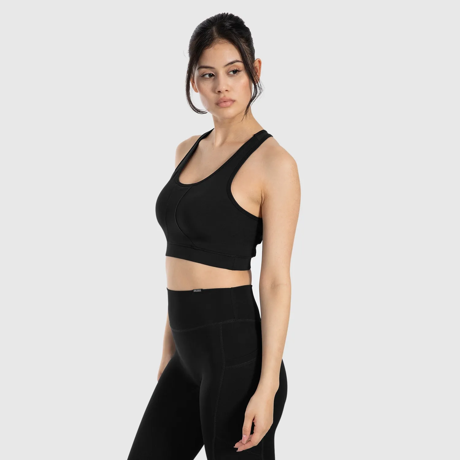 Smilodox Sorea Candace Sport-BH Schwarz Racerback