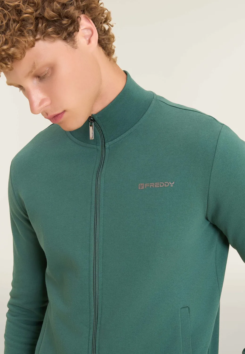 Freddy Full-Zip Sweatjacke Herren schwarz