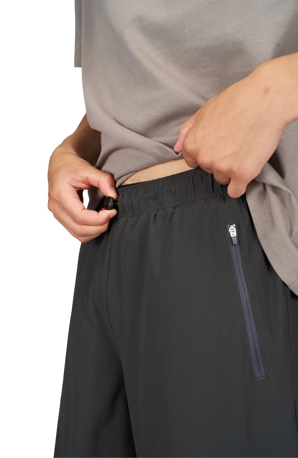 UNNA Everywhere Pants Herren Laufhose Dunkelgrau Zip