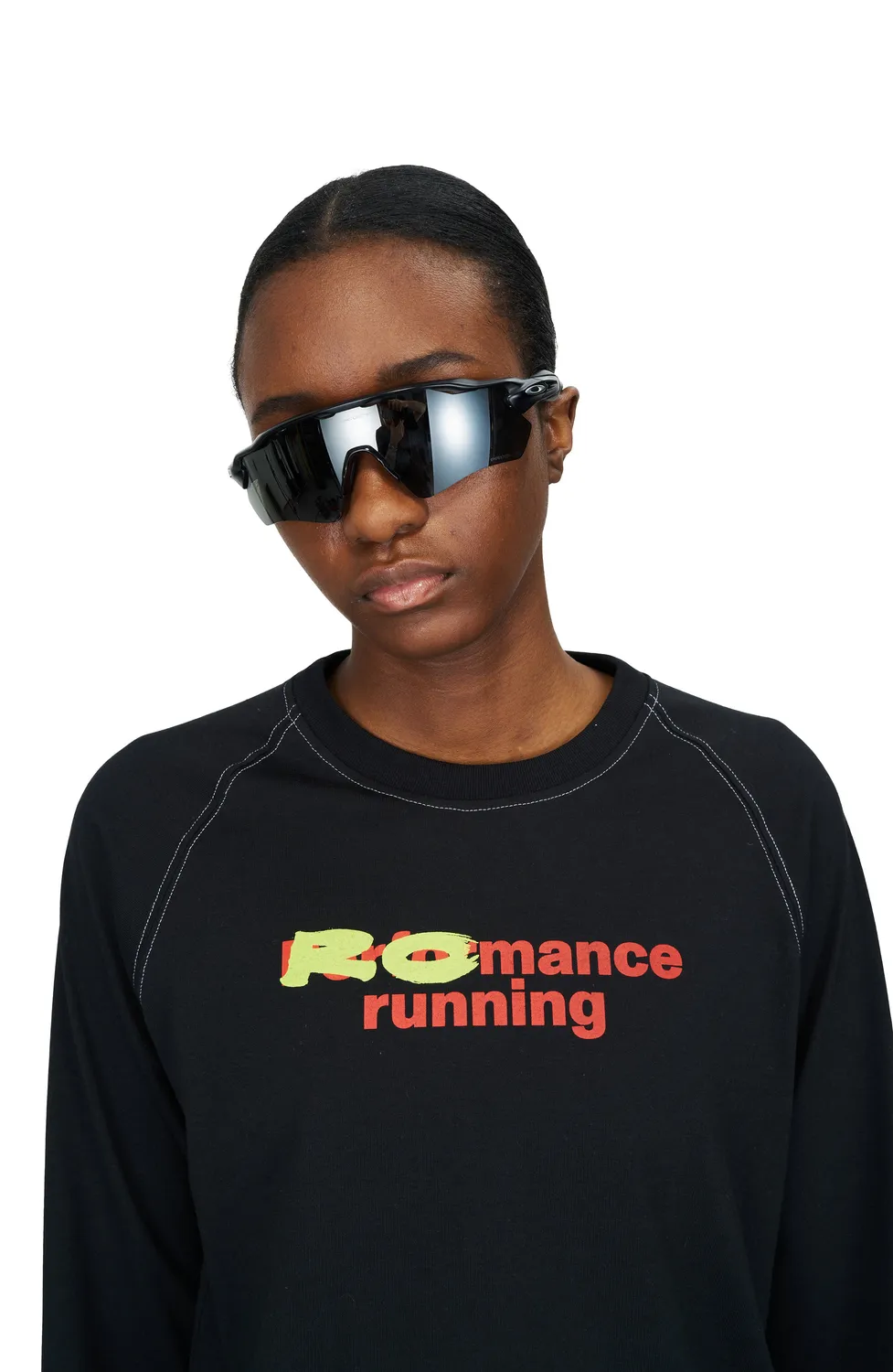 UNNA Romance Long Sleeve W Langarmshirt Schwarz Baumwolle