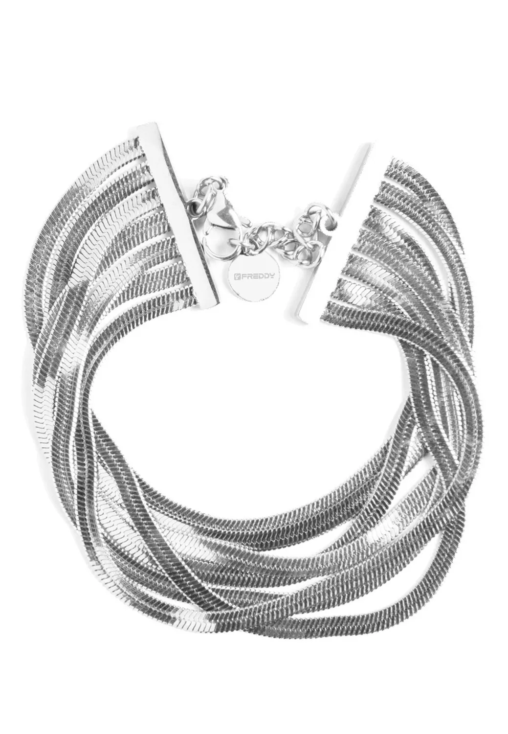 Freddy Multi-Armband Silber Schlangenkette