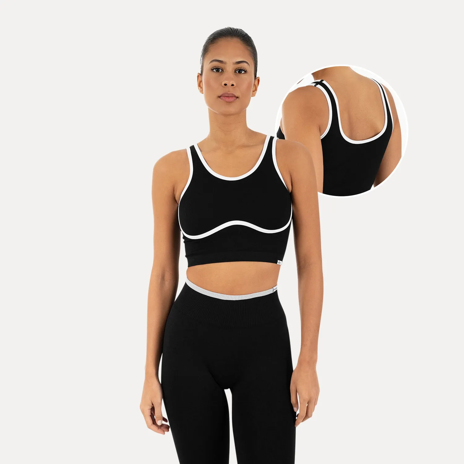Smilodox Sorea Calen Sport-BH Schwarz Seamless