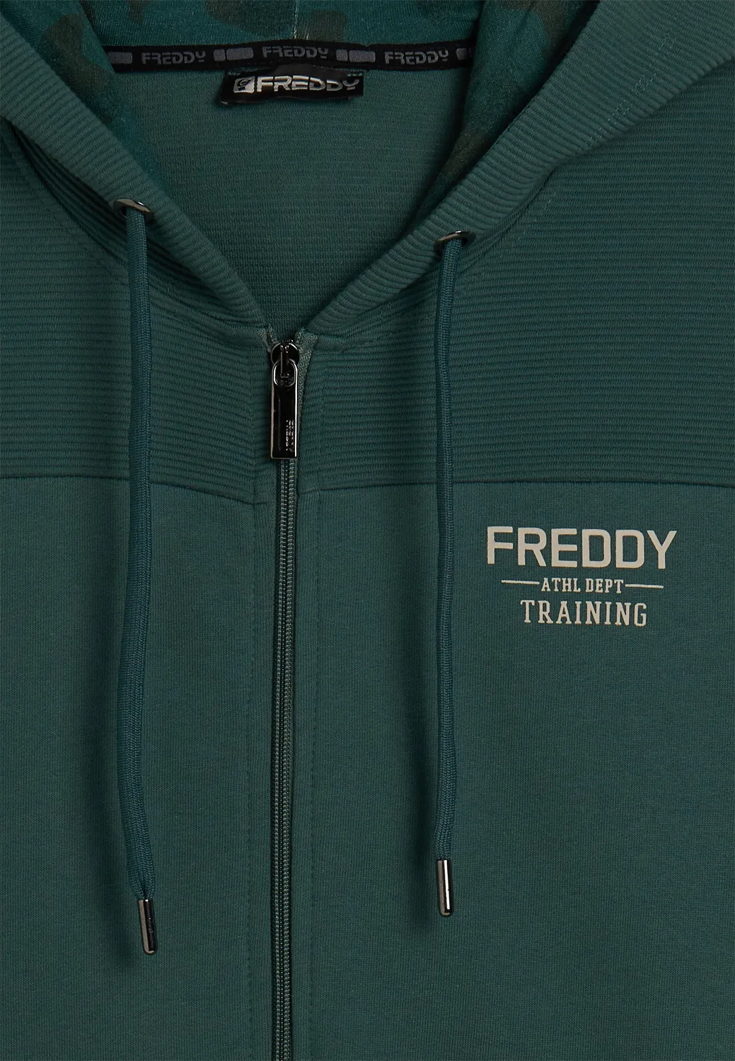 Freddy Camouflage Hoodie Herren Full-Zip Blau