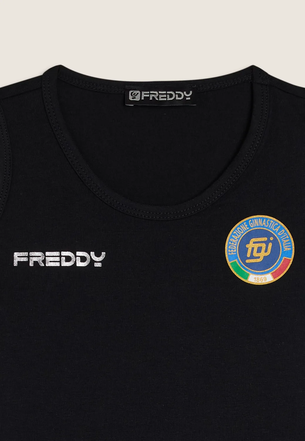 Freddy FGI Canotta Tanktop Kinder Schwarz 10 Jahre
