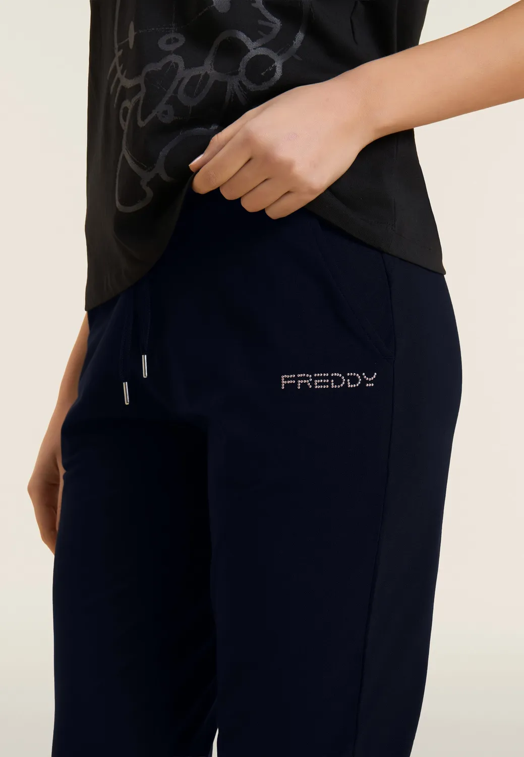 Freddy Sport Jogginghose Dunkelsaphir Baumwolle