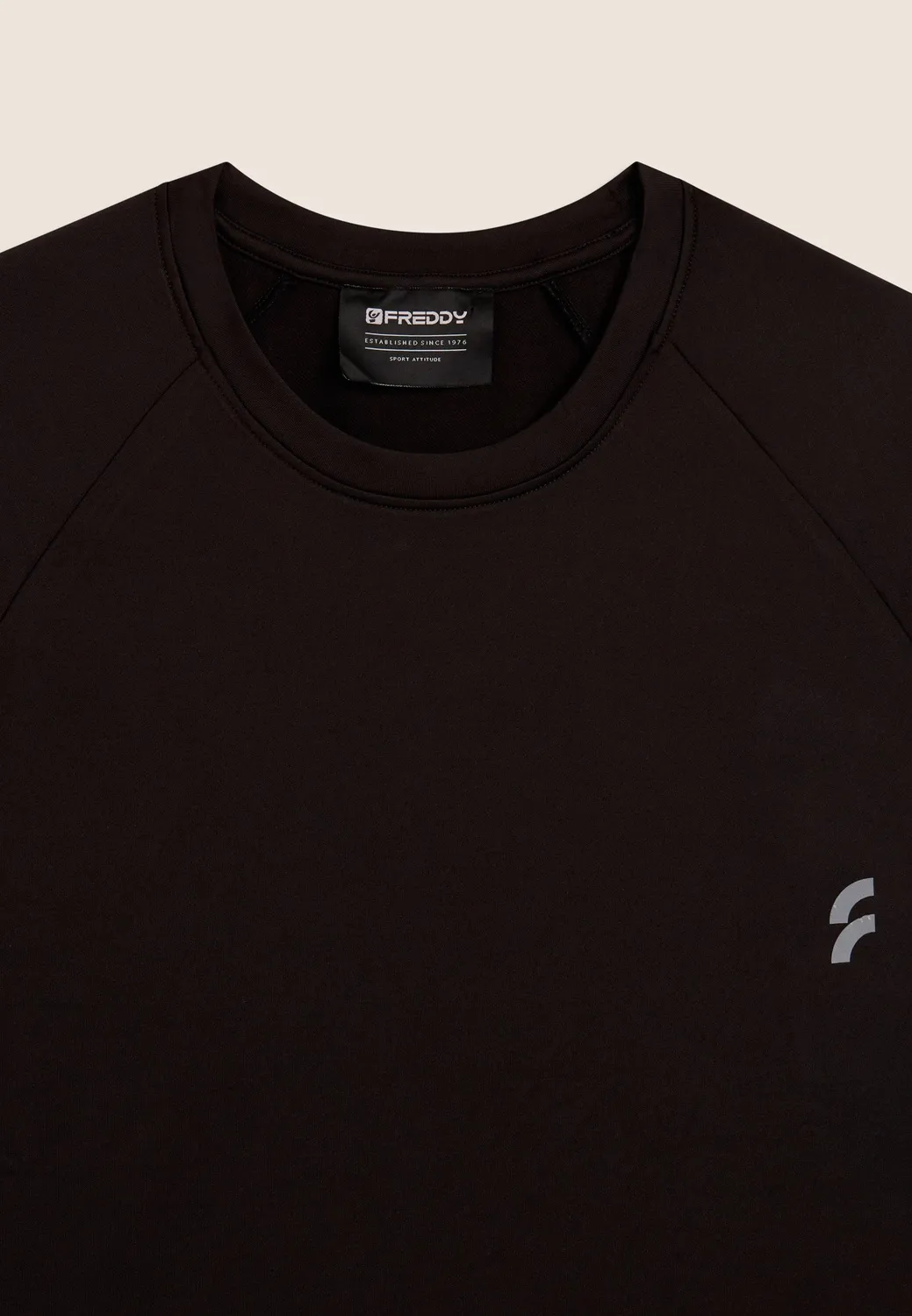 Freddy Technik T-Shirt Herren Schwarz elastisch