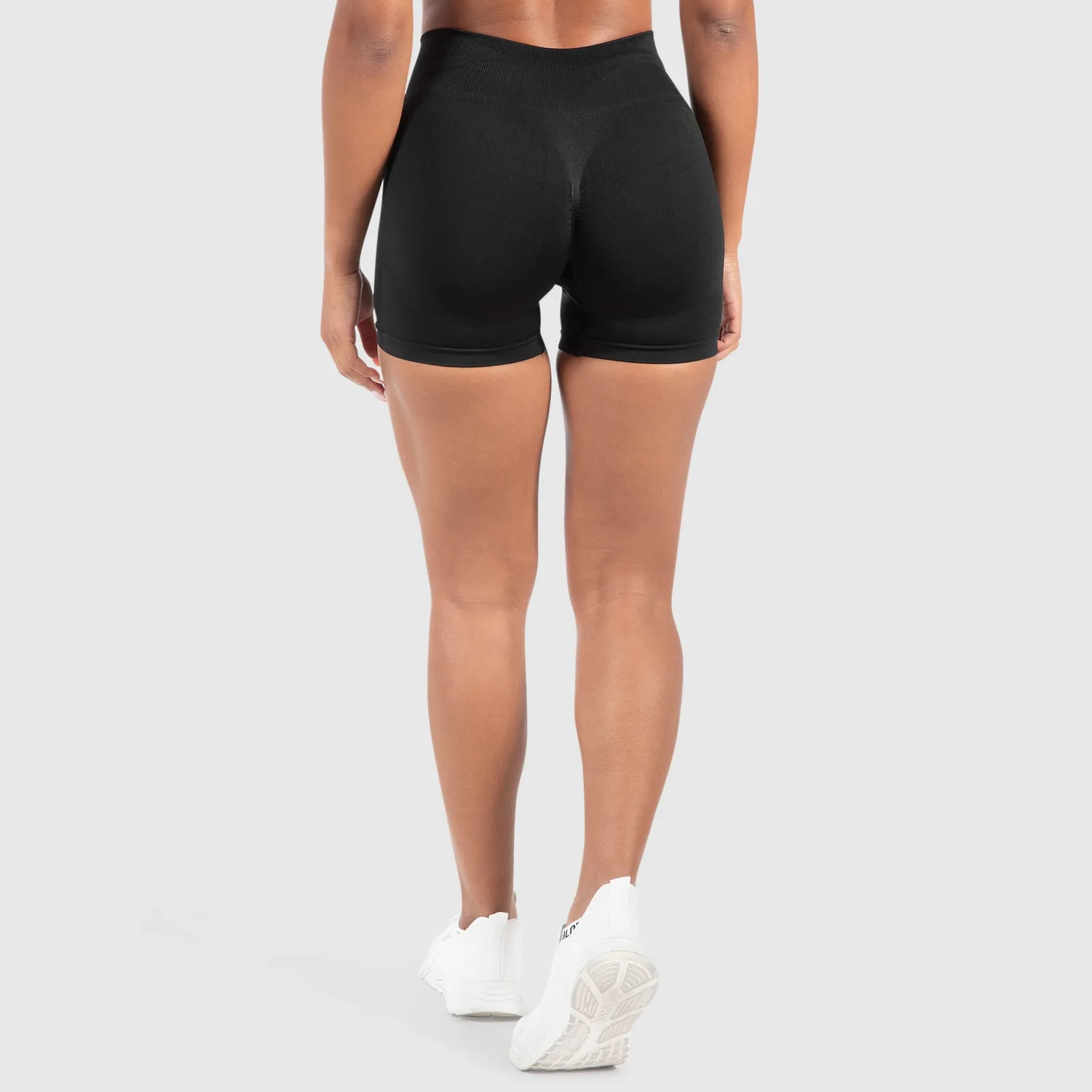 Smilodox Cetrina Kalea Seamless Shorts Schwarz Scrunch