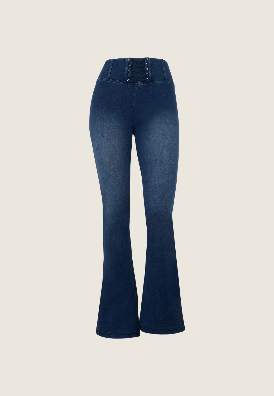 Freddy WR.UP Mini-Flare Satin Jeans Denimblau shaping