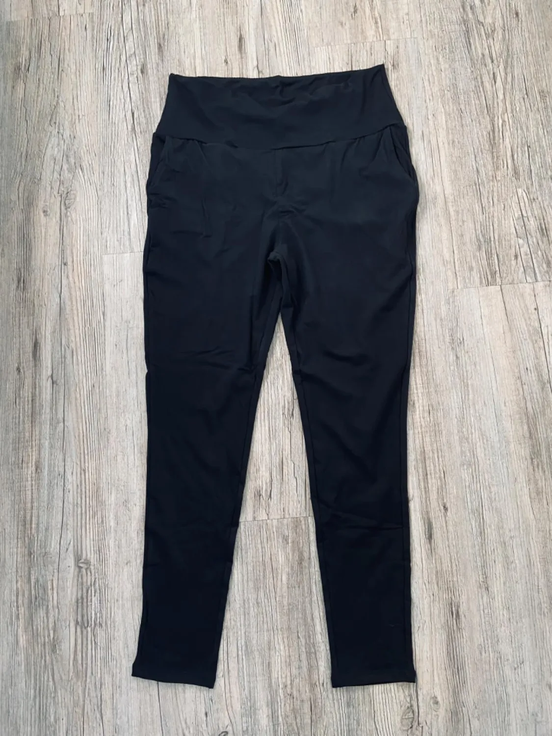 SINOPHANT High Waist Leggings Damen schwarz mit Taschen blickdicht