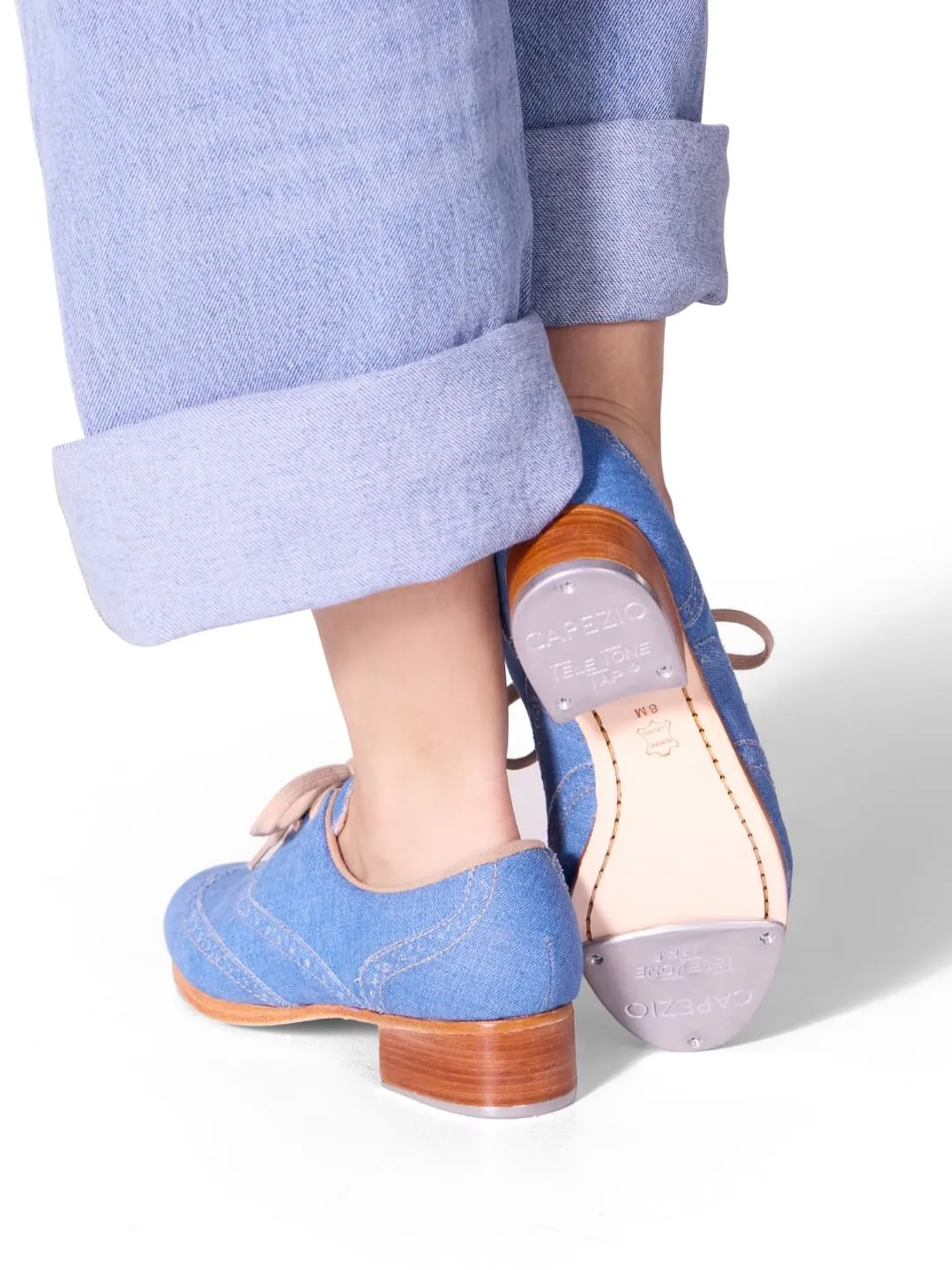 Capezio Roxy 960F Steppschuh Light Denim klarer Klang