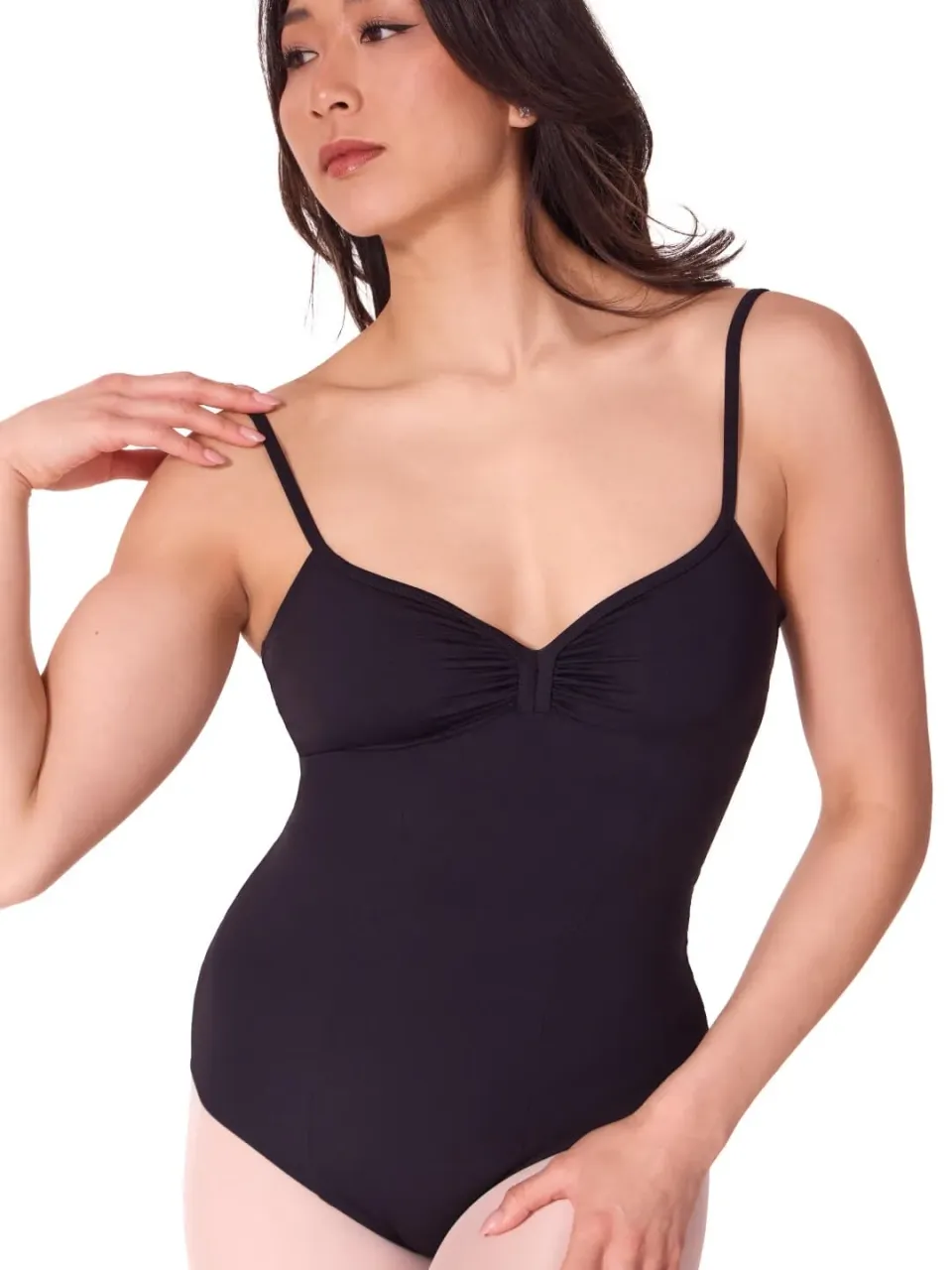 Capezio EL100W Soft Elegance Body Schwarz Bratek2