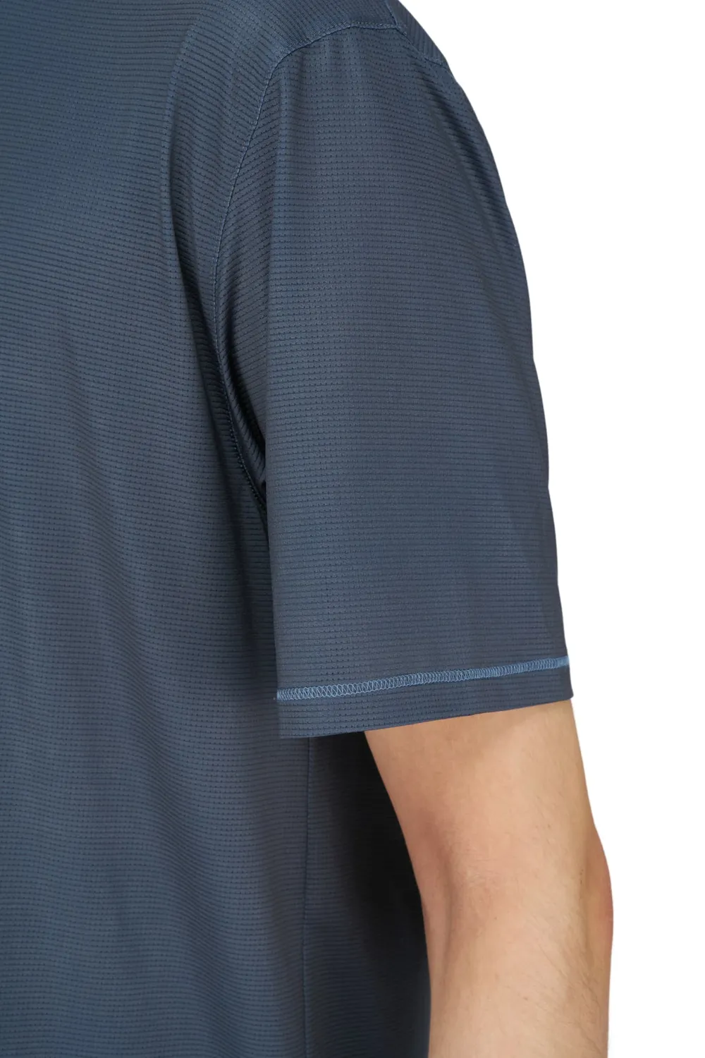 UNNA Wavy Tee Herren T-Shirt Blue Grey recycelt