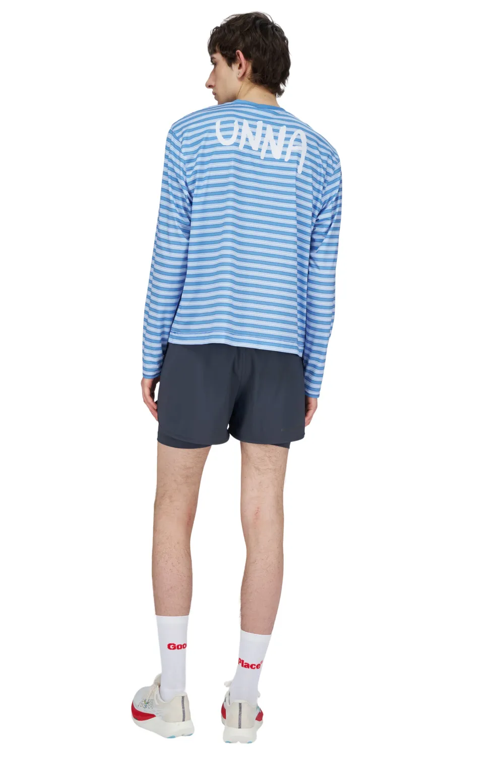 UNNA Striped LS Langarmshirt Business Blue schnelltrocknend