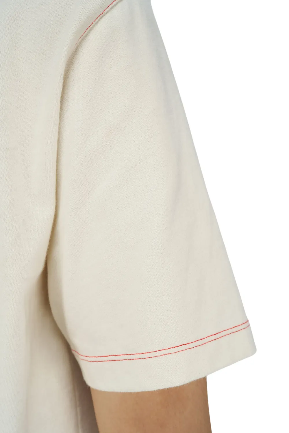 UNNA Born To Jog Tee T-Shirt Vanilla White