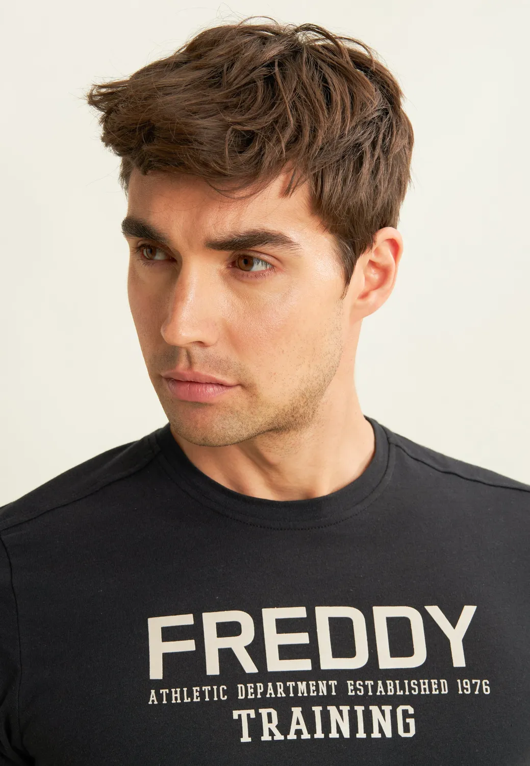 Freddy Logo T-Shirt Herren Saphirblau Camouflage
