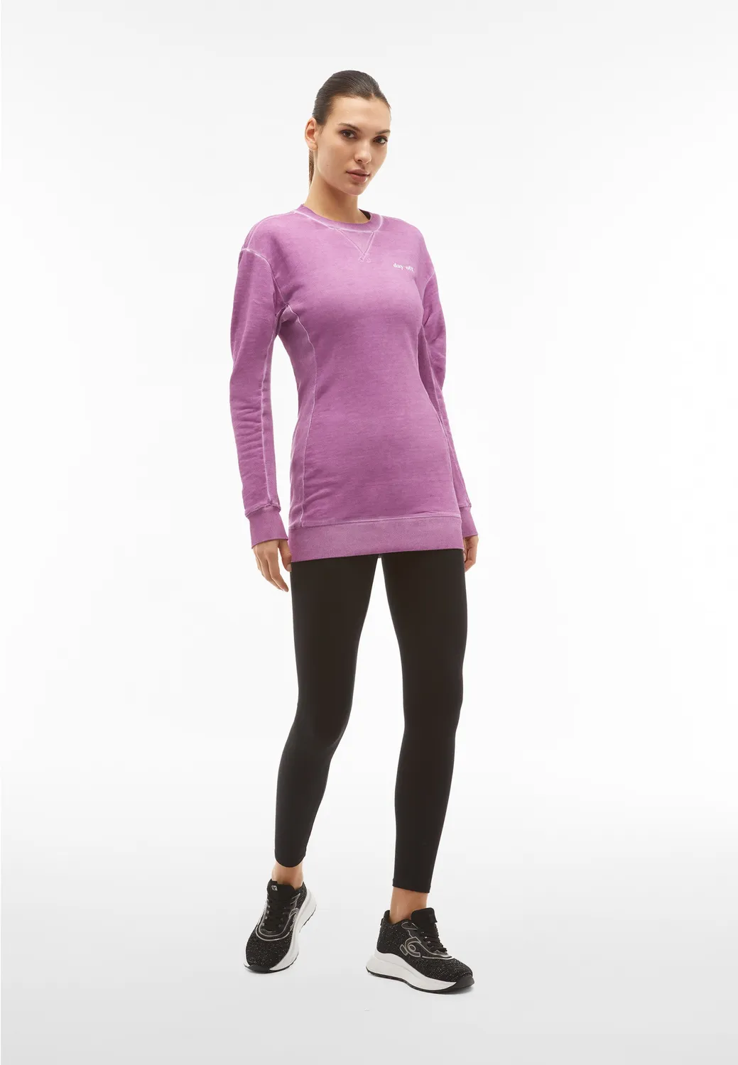 Freddy Day-Off Sweatshirt Mulberry Oversize Baumwolle