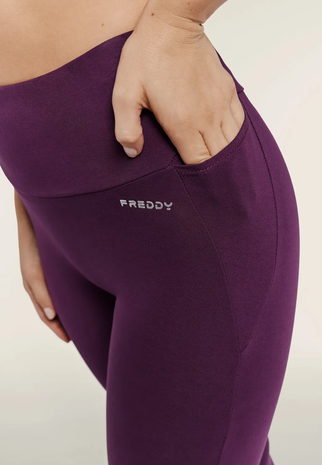 Freddy No Slide 7/8 Leggings Baumwolle Schwarz