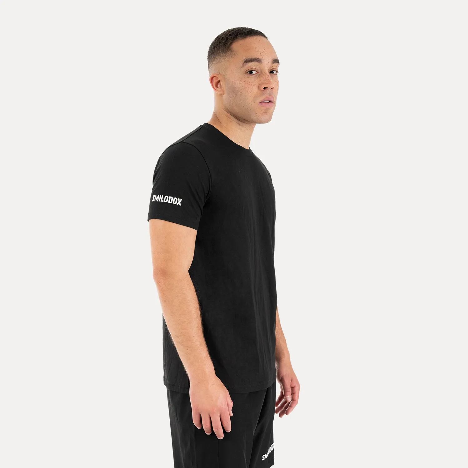 Smilodox Basic Norven T-Shirt Herren Schwarz Regular Fit