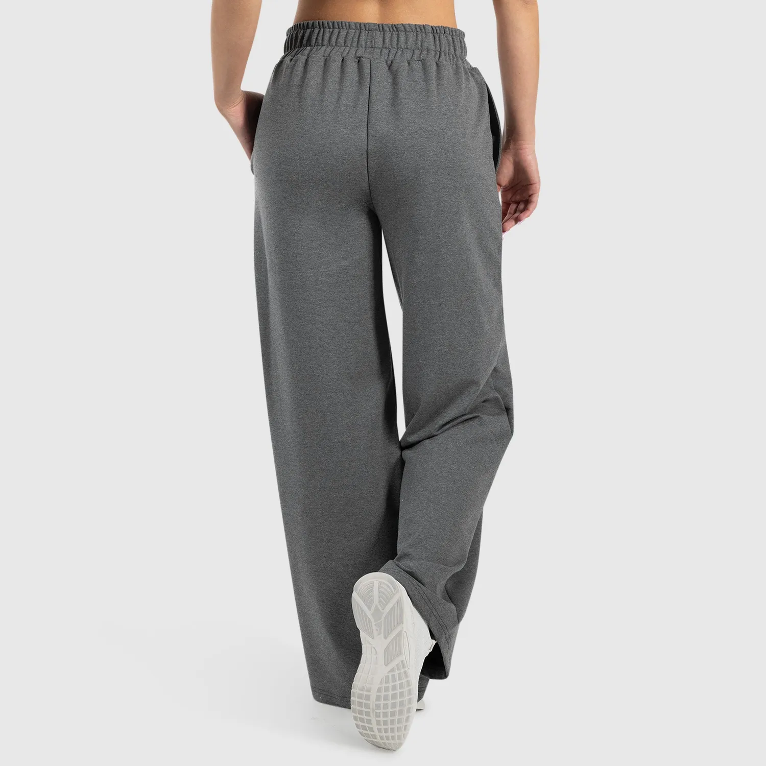 Smilodox Kanya Jogginghose Beige S weites Bein