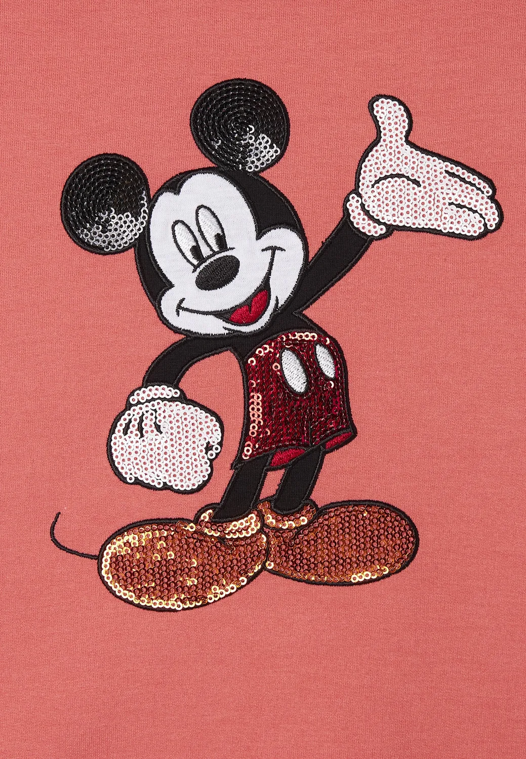 Freddy Mickey Mouse Cropped Sweatshirt weiß Comfort Fit