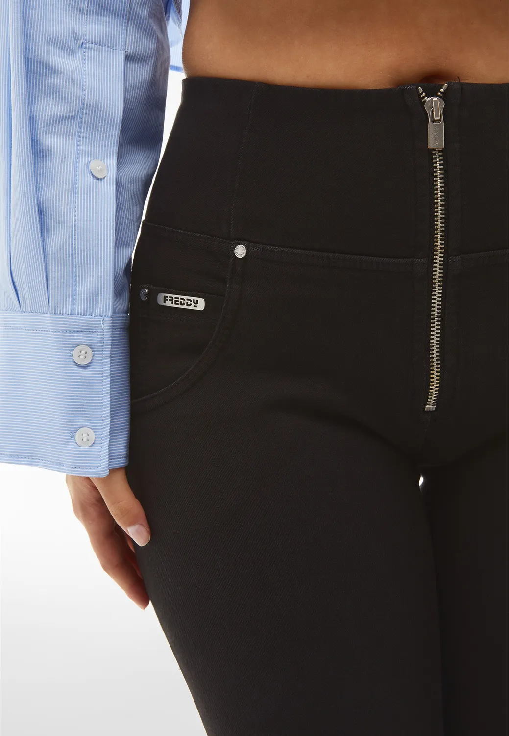 Freddy WR.UP Skinny Hose High-Waist Navy Öko-Stoff