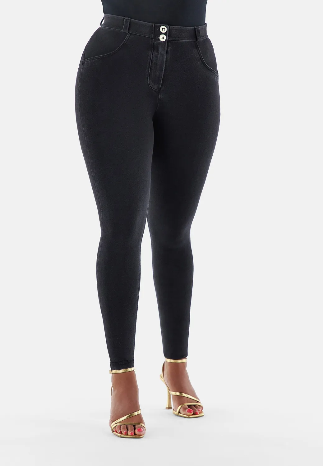 Freddy WR.UP Curvy Jeggings Damen Dark Jeans Superskinny