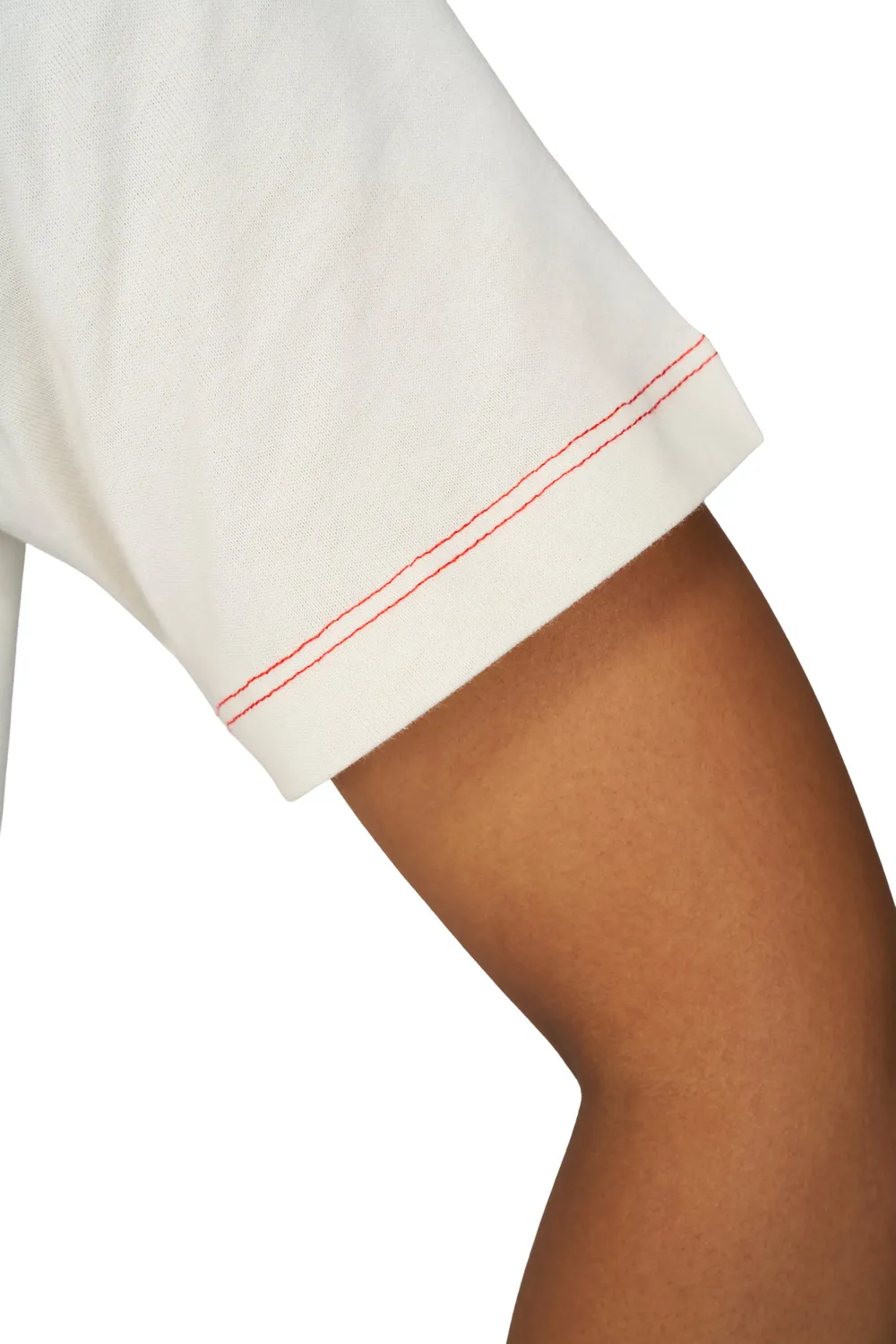 UNNA Born To Jog Tee W T-Shirt Vanilla White Baumwolle