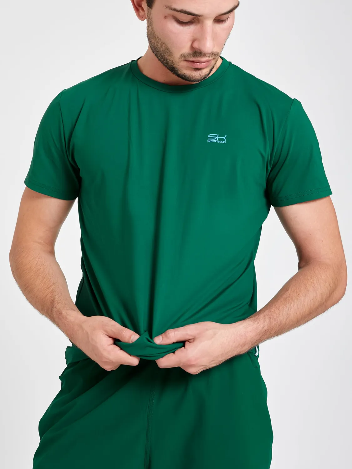 SPORTKIND Funktionsshirt Tannengrün 122 UV-Schutz