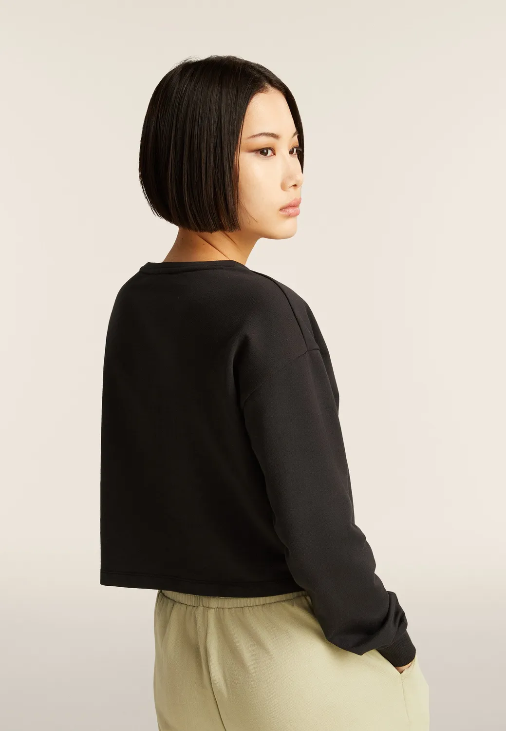 Freddy Logo Multicolore Cropped Sweatshirt Hawthorn Rose garzato