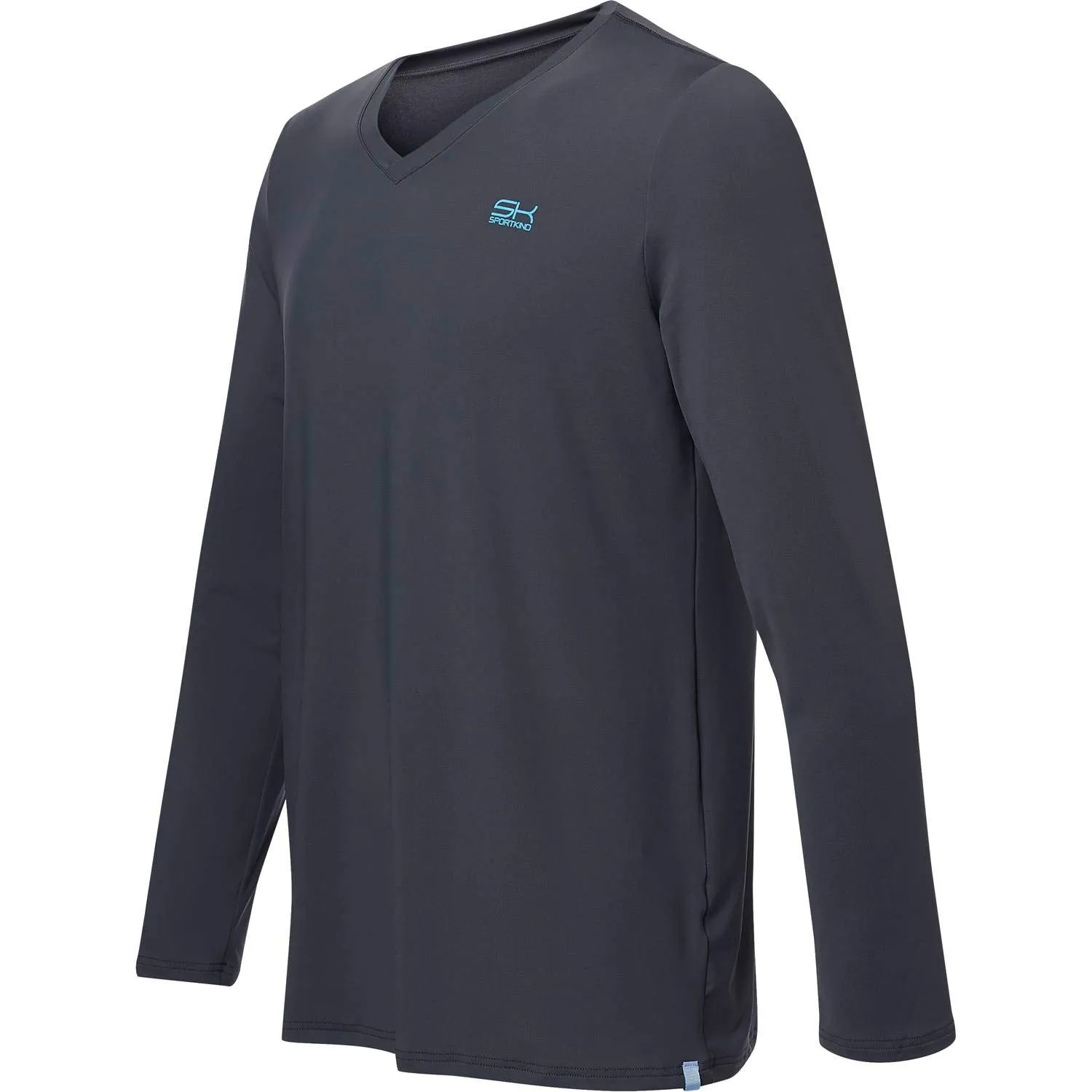 SPORTKIND Funktionsshirt Langarm V-Ausschnitt UV-Schutz