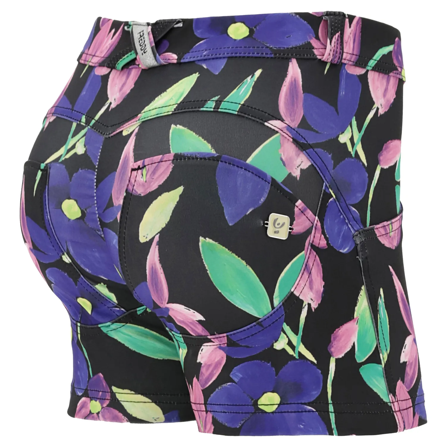 Freddy WR.UP Shorts Technik Blumen schwarz