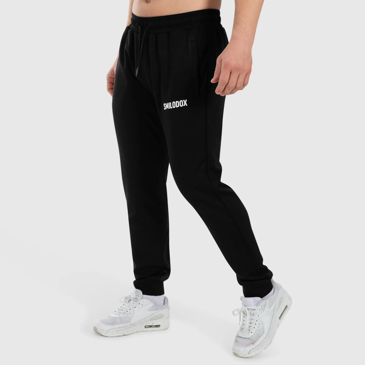 Smilodox Carnos Herren-Jogginghose Schwarz Slim
