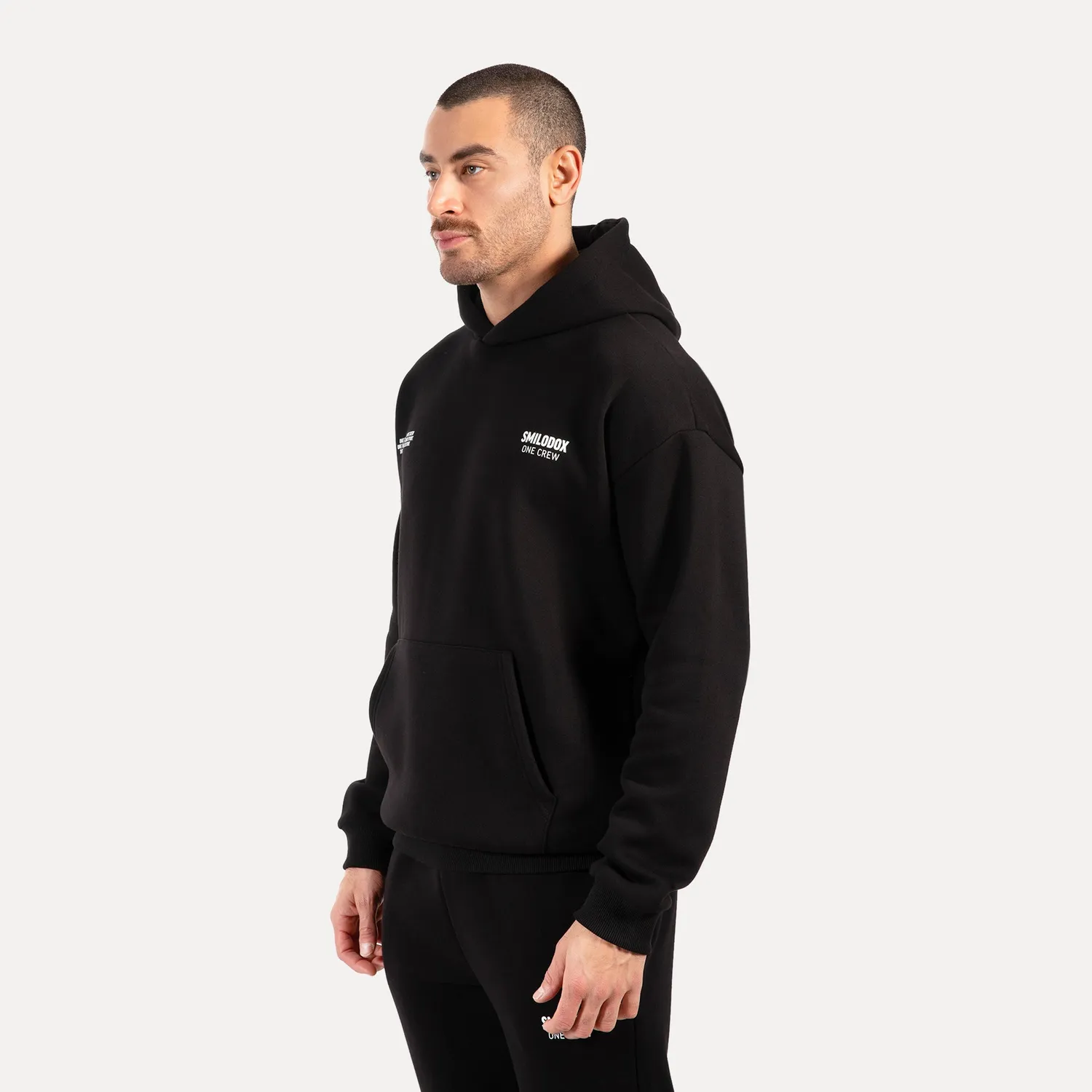 Smilodox Sorea Levian Hoodie Set Schwarz 2-teilig Oversize