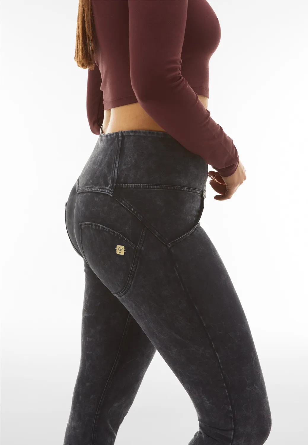 Freddy WR.UP Bleached Hose Navy Peony Superskinny