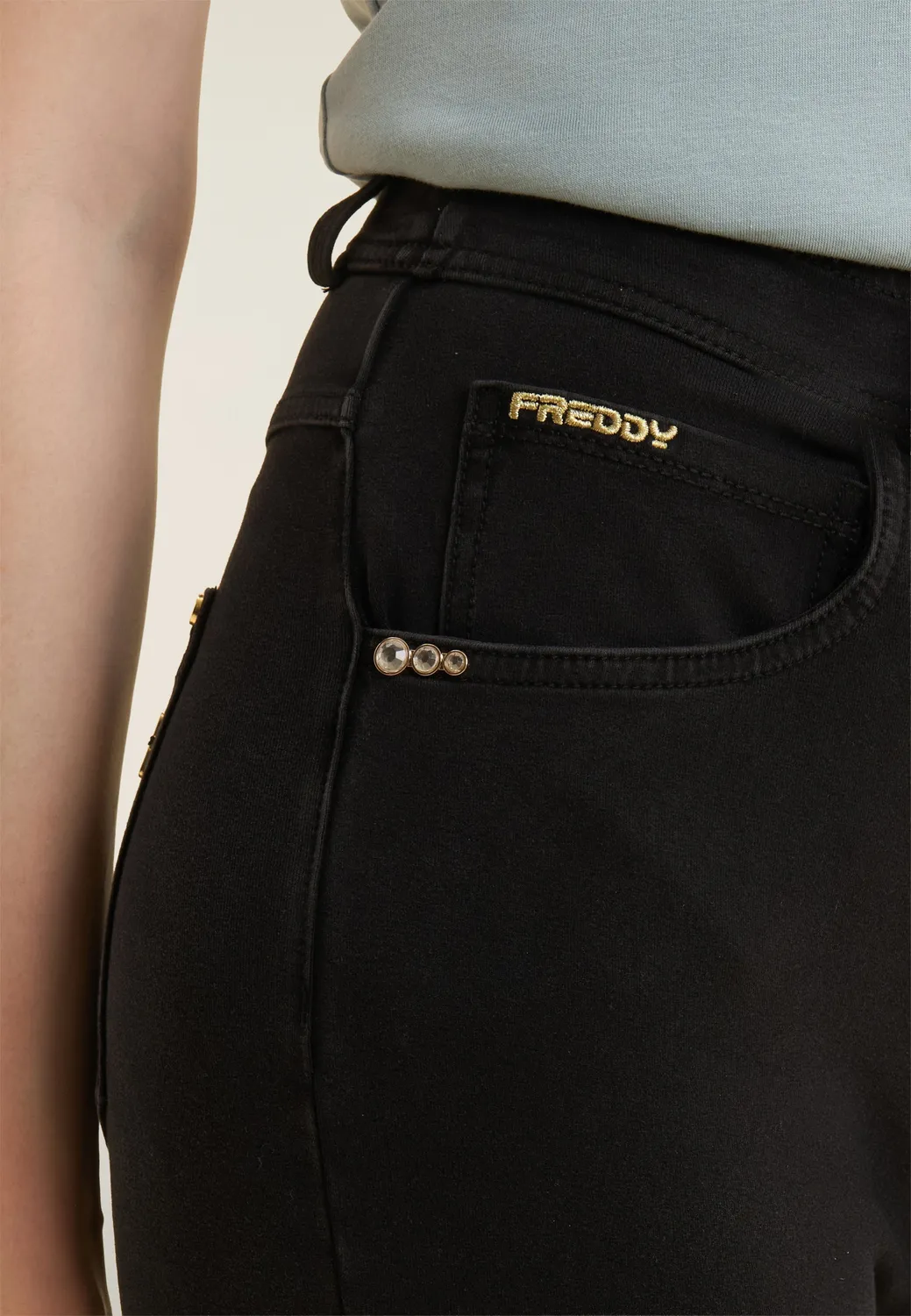 Freddy Capri Denim Leggings Indigo 5 Taschen High Waist