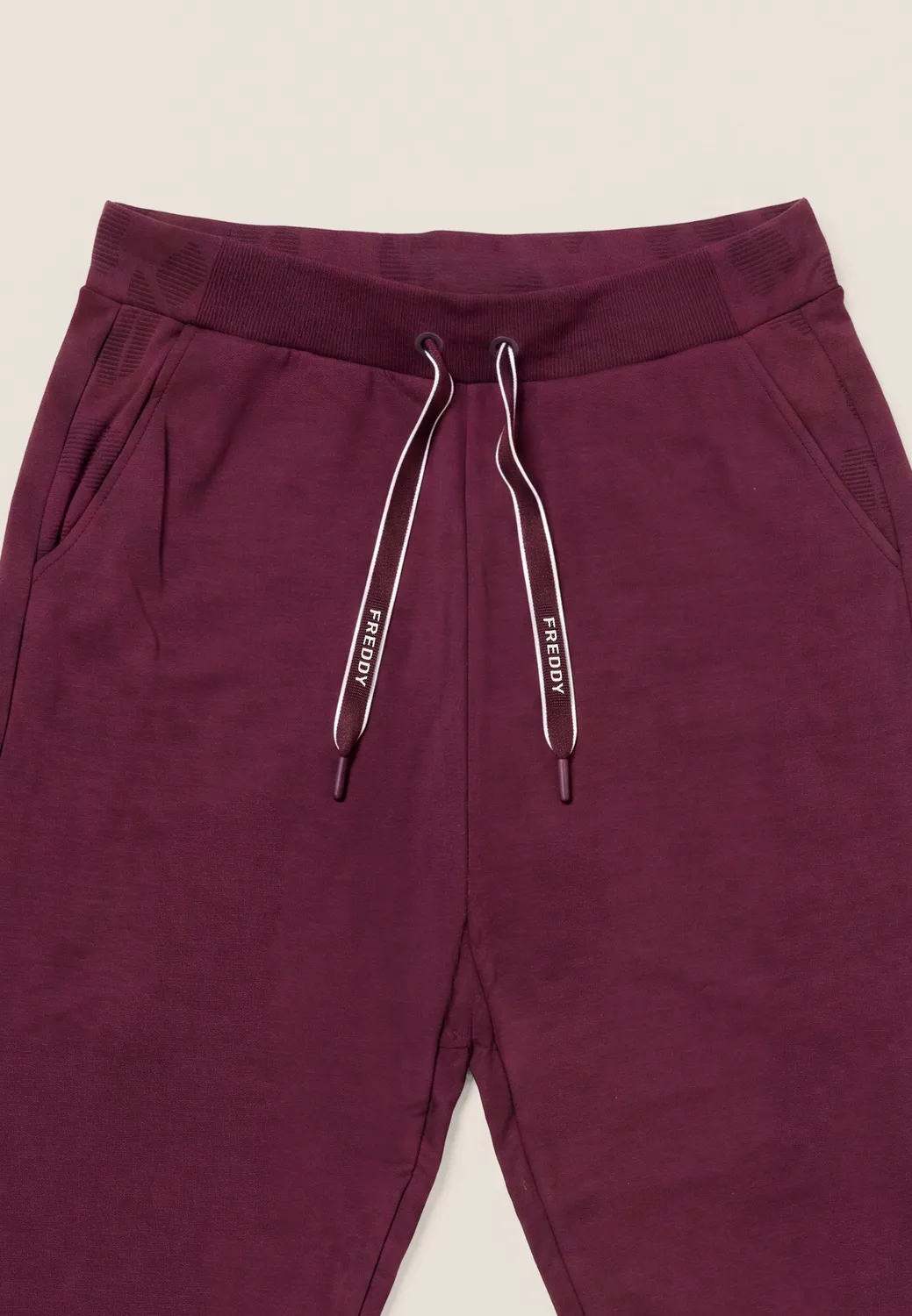 Freddy Sporthose Damen 7/8 Schwarz Leo-Detail Baumwolle