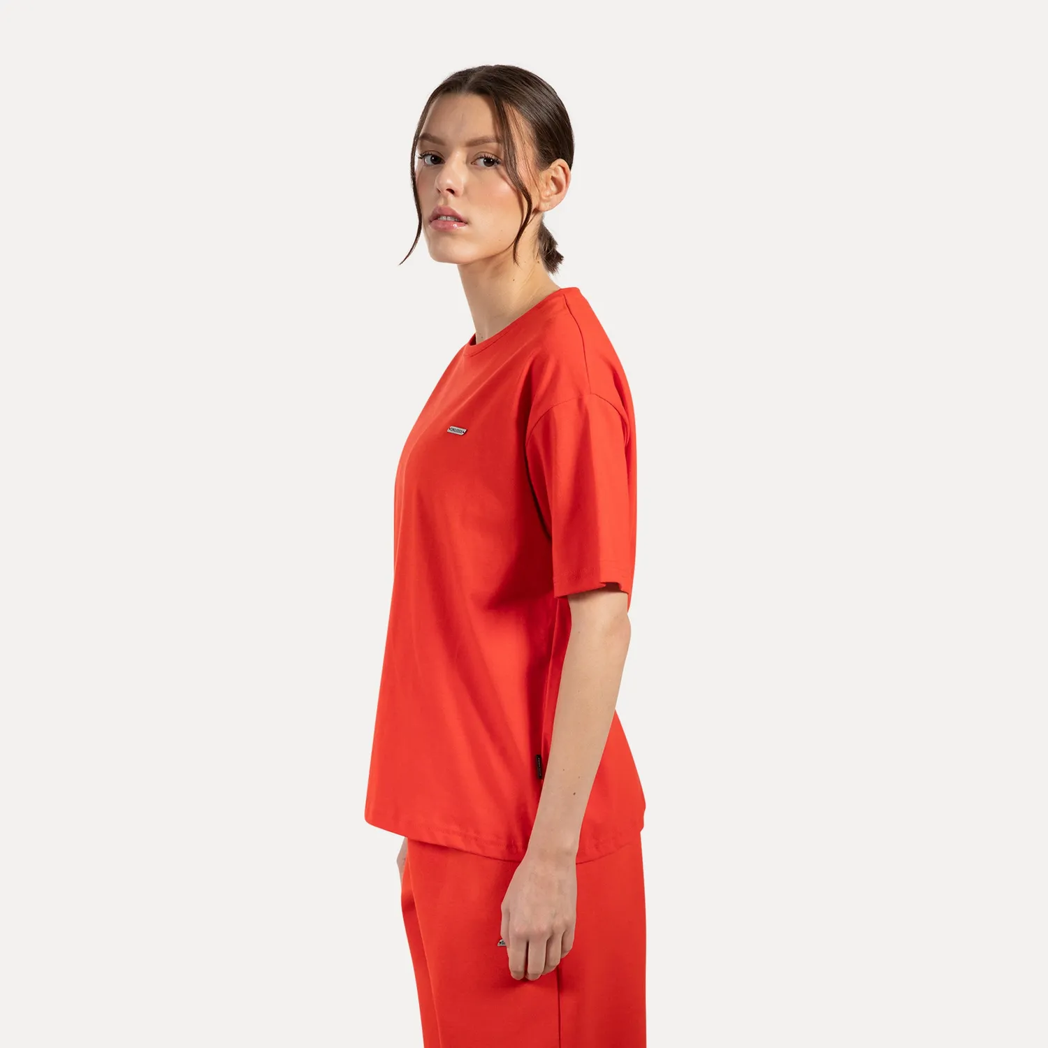 Smilodox Lunara Lyanna T-Shirt Schwarz Oversize Baumwolle